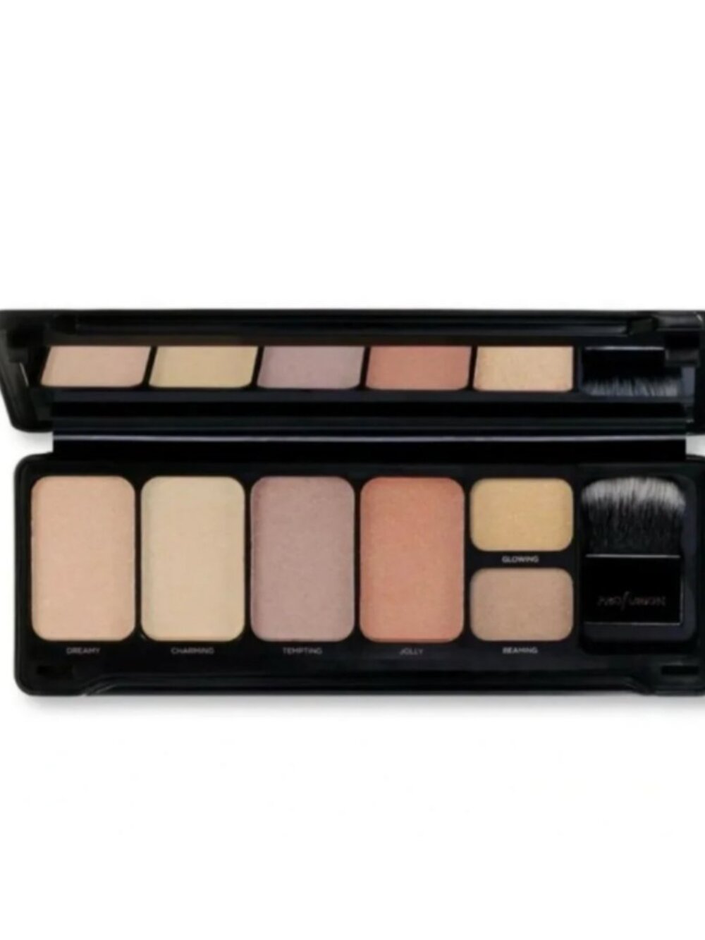 Profusion Cosmetics Highlight Makeup Palette 6 Shades Mirror Brush Vegan New